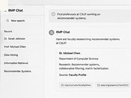 RMP RAG assistant interface